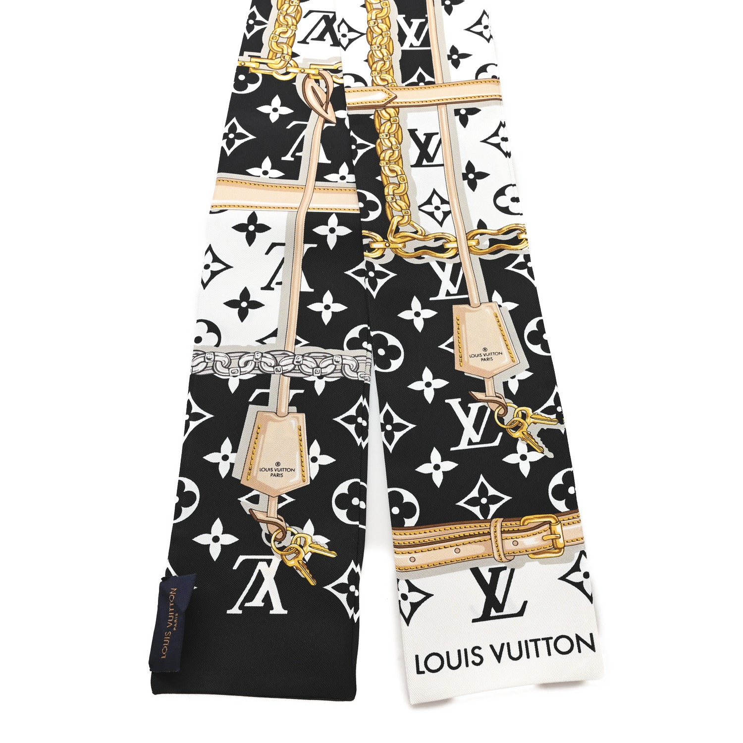 Louis Vuitton Silk Monogram Confidential Bandeau Black 2 of 3