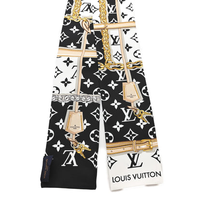 Louis Vuitton Silk Monogram Confidential Bandeau Black 2 of 3