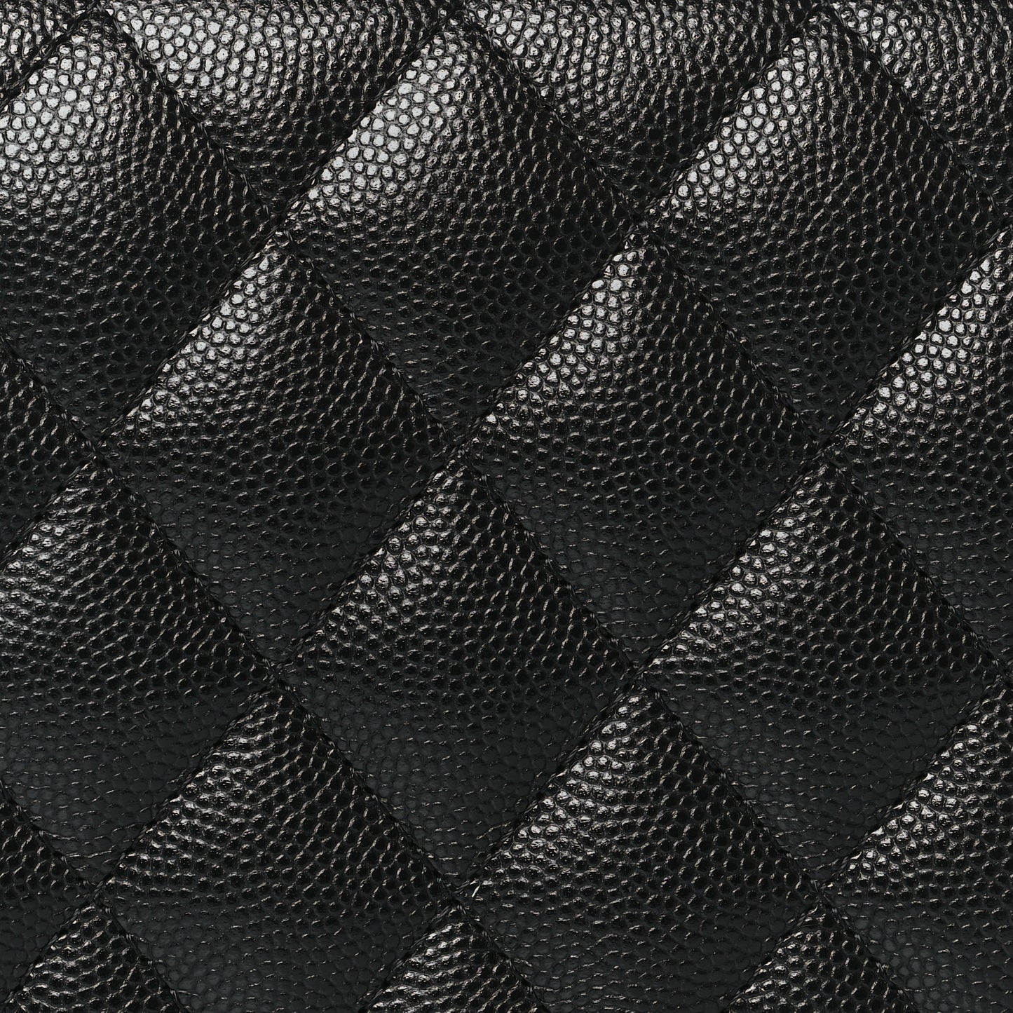 Caviar Quilted Boy Wallet On Chain WOC Black