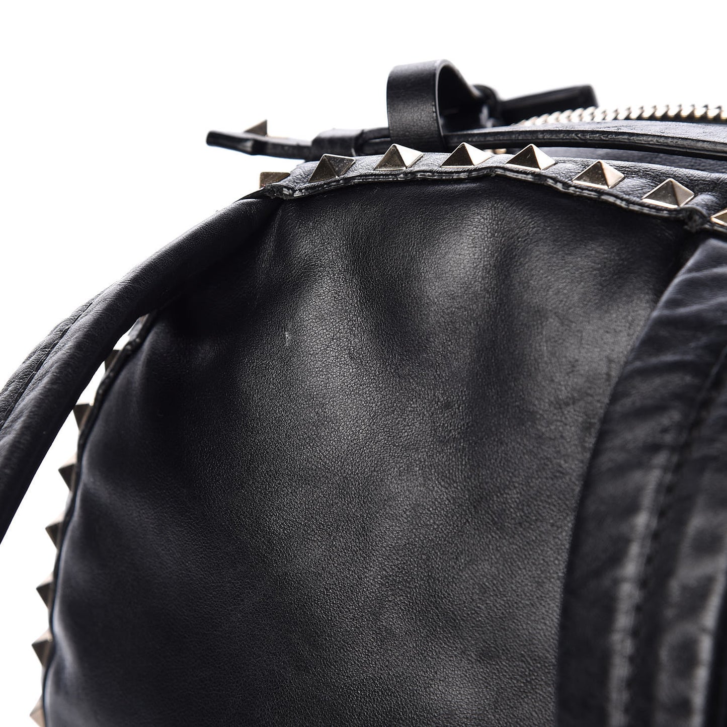 Vitello Medium Rockstud Backpack Black