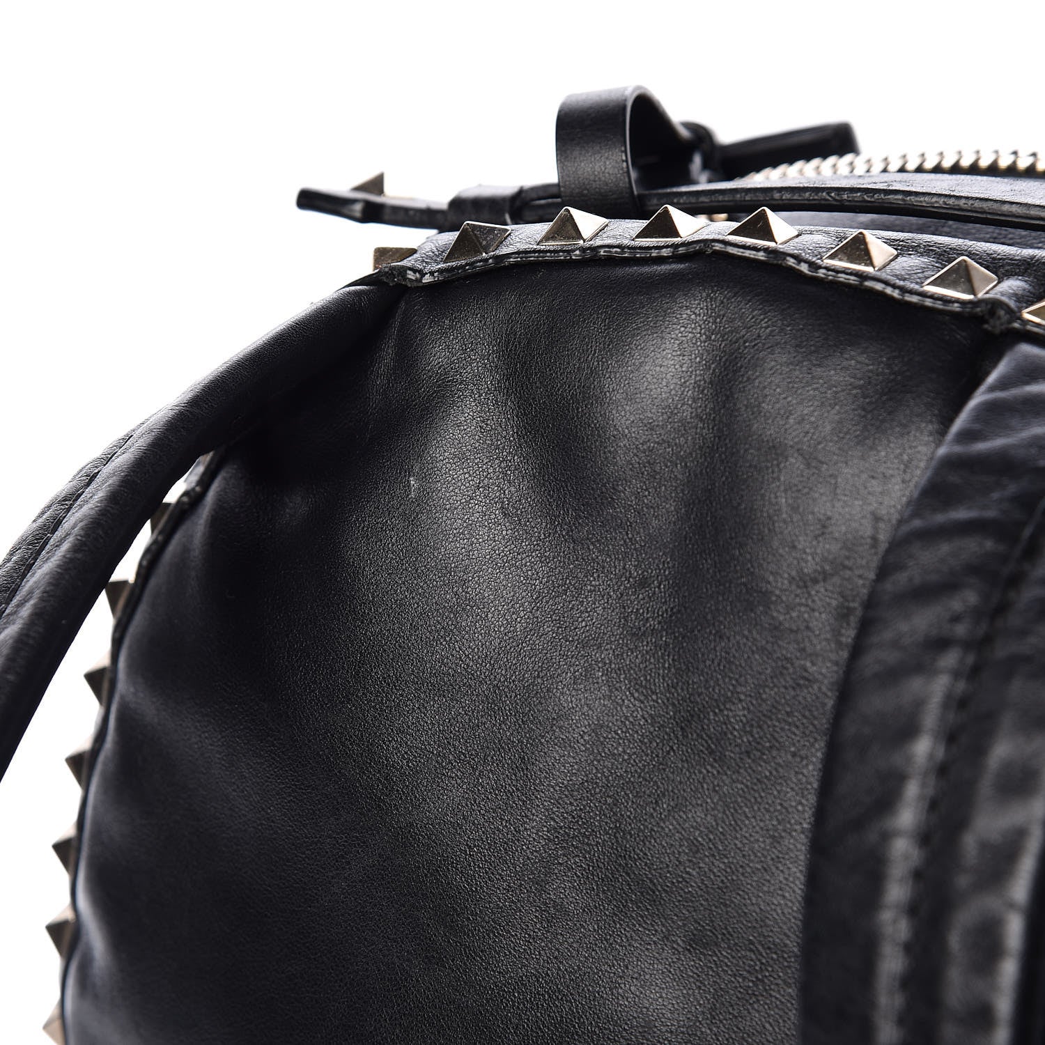 Valentino Garavani Vitello Medium Rockstud Backpack Black 11 of 13