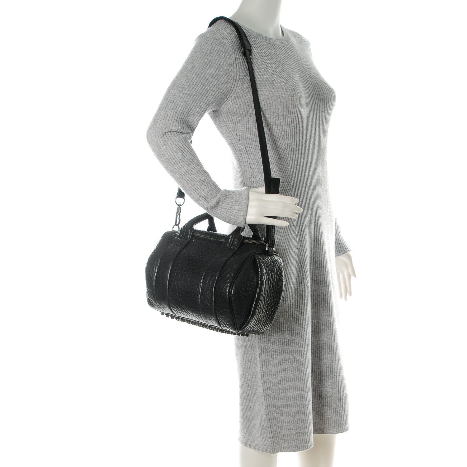 Alexander Wang Pebbled Lambskin Rockie Black Nickel Hardware 2 of 8