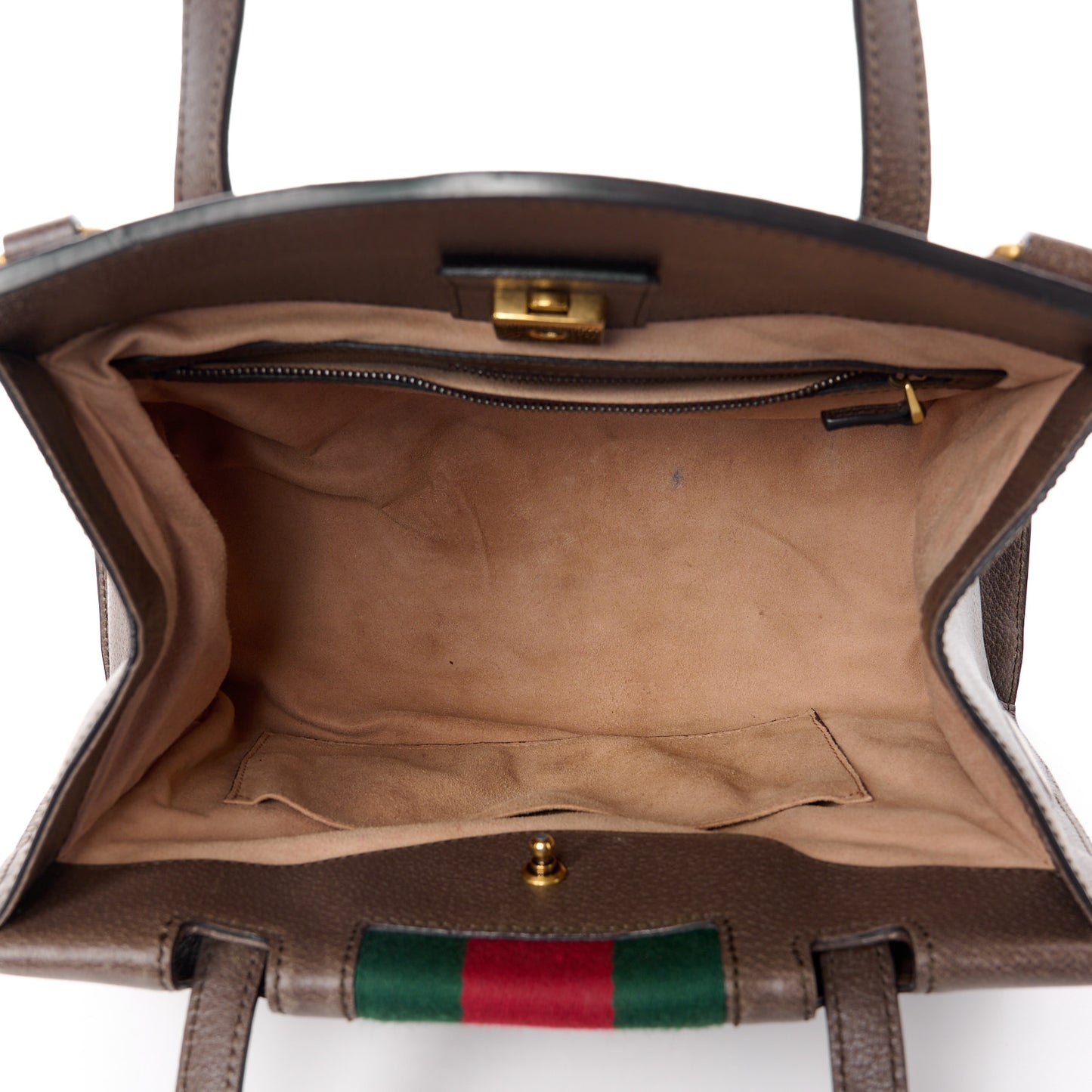 Textured Calfskin Web Crystal Butterfly Stripe Medium Totem Top Handle Bag New Acero