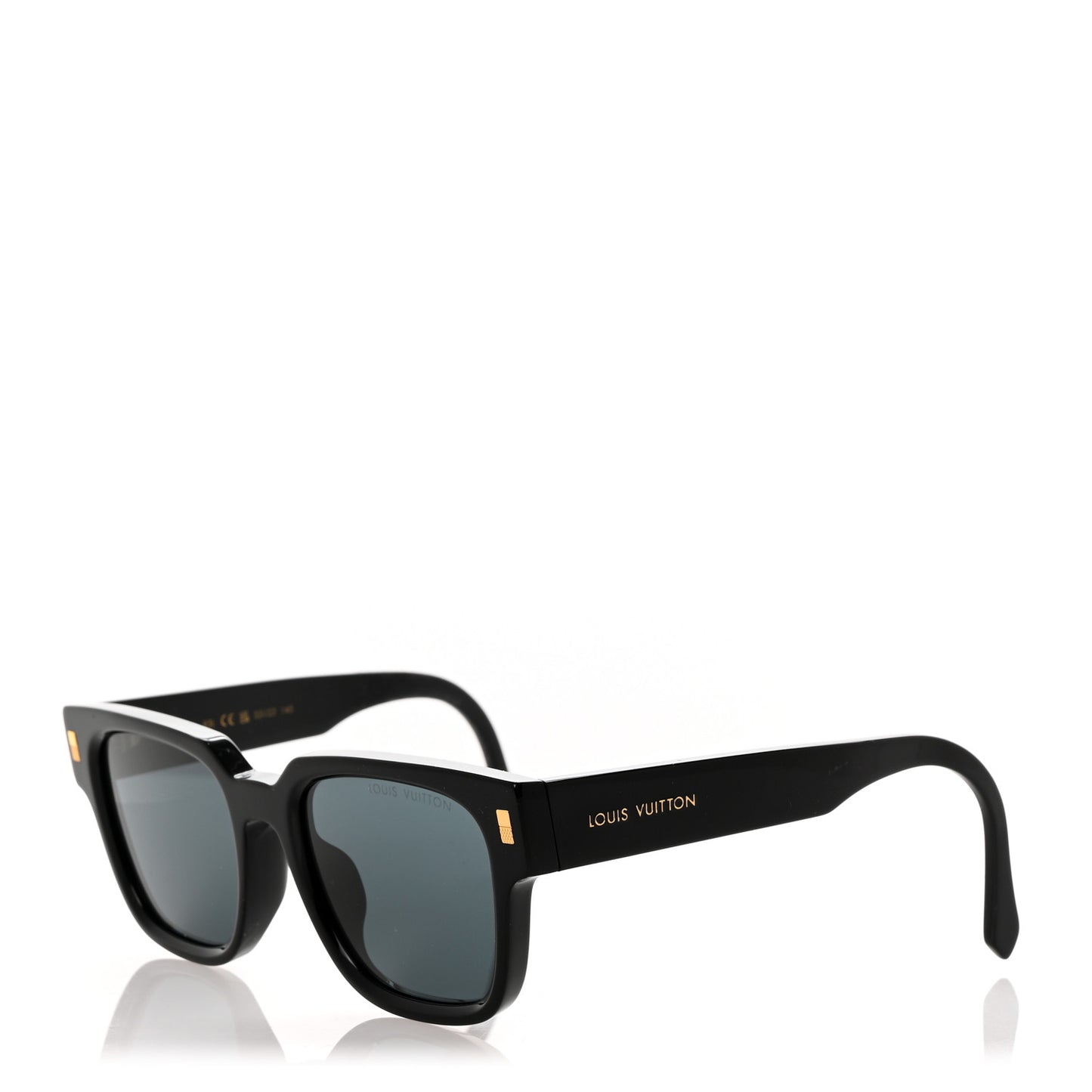 Acetate Escape Square Sunglasses Z1496E Black