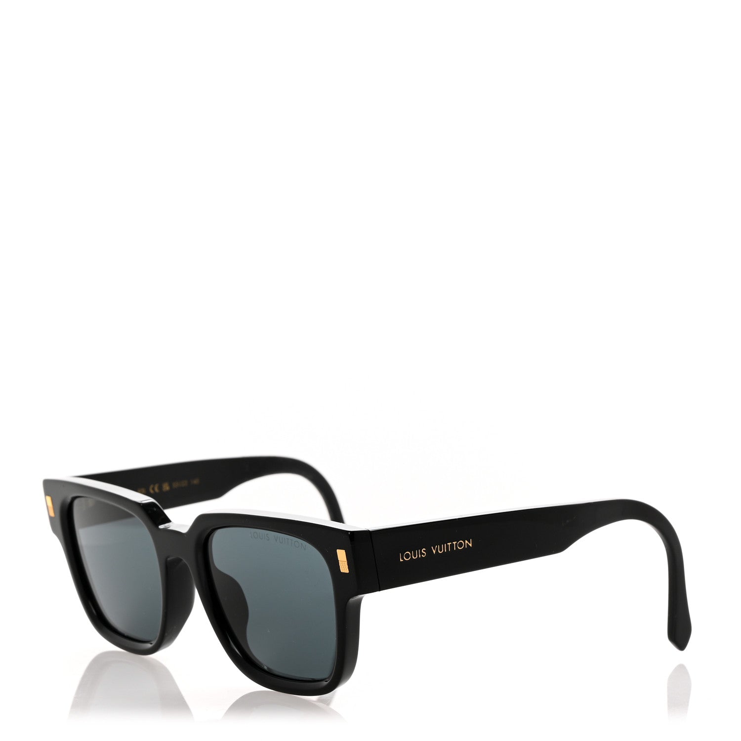 Louis Vuitton Acetate Escape Square Sunglasses Z1496E Black 1 of 9