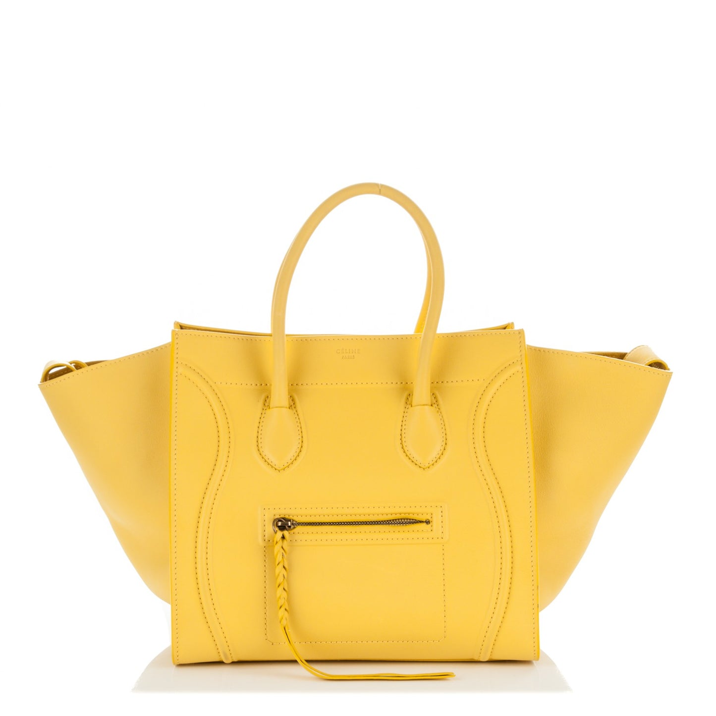Supple Calfskin Medium Phantom Luggage Sun Yellow