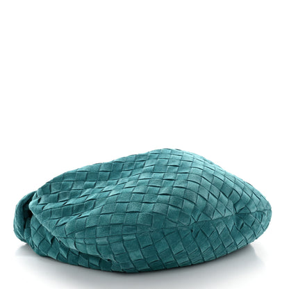 Bottega Veneta Suede Intrecciato Teen Jodie Hobo Petroleum Blue 4 of 10