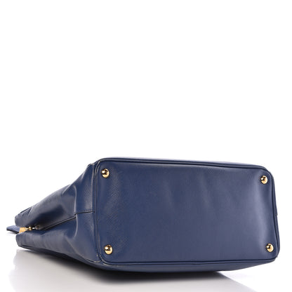 Prada Saffiano Large Galleria Double Zip Tote Bluette 4 of 13
