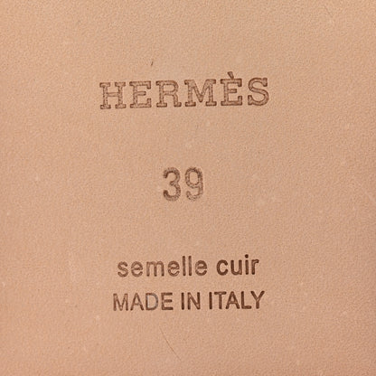 Hermes Epsom Oran Sandals 39 Orange Joey 6 of 19
