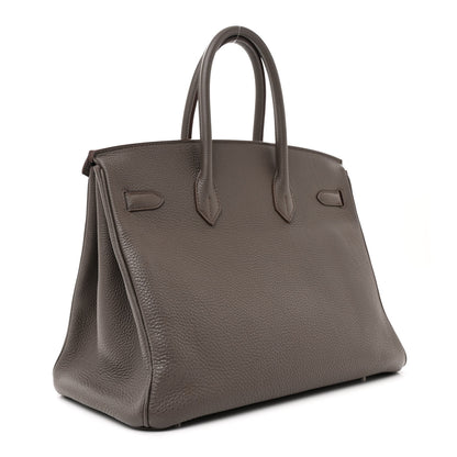 Hermes Togo Birkin 35 Etain 2 of 19