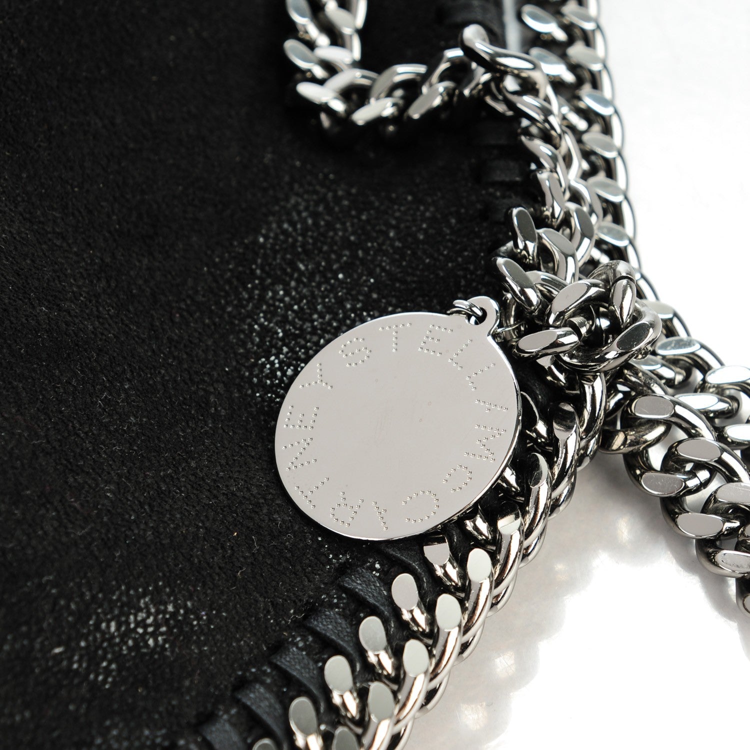 Stella McCartney Shaggy Deer Fold Over Falabella Tote Black 5 of 9