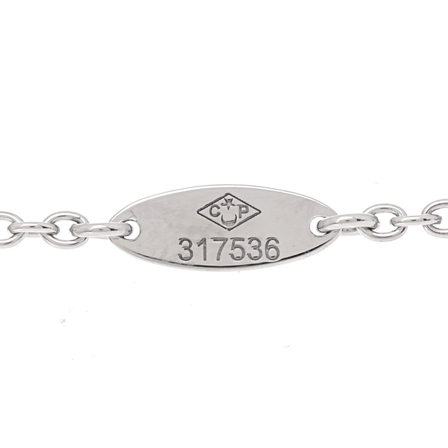 18K White Gold Diamond Mother of Pearl Rose Des Vents Bracelet