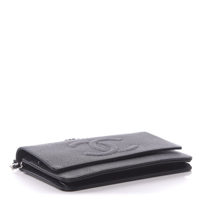 Chanel Caviar Timeless CC Wallet On Chain WOC Black 3 of 11