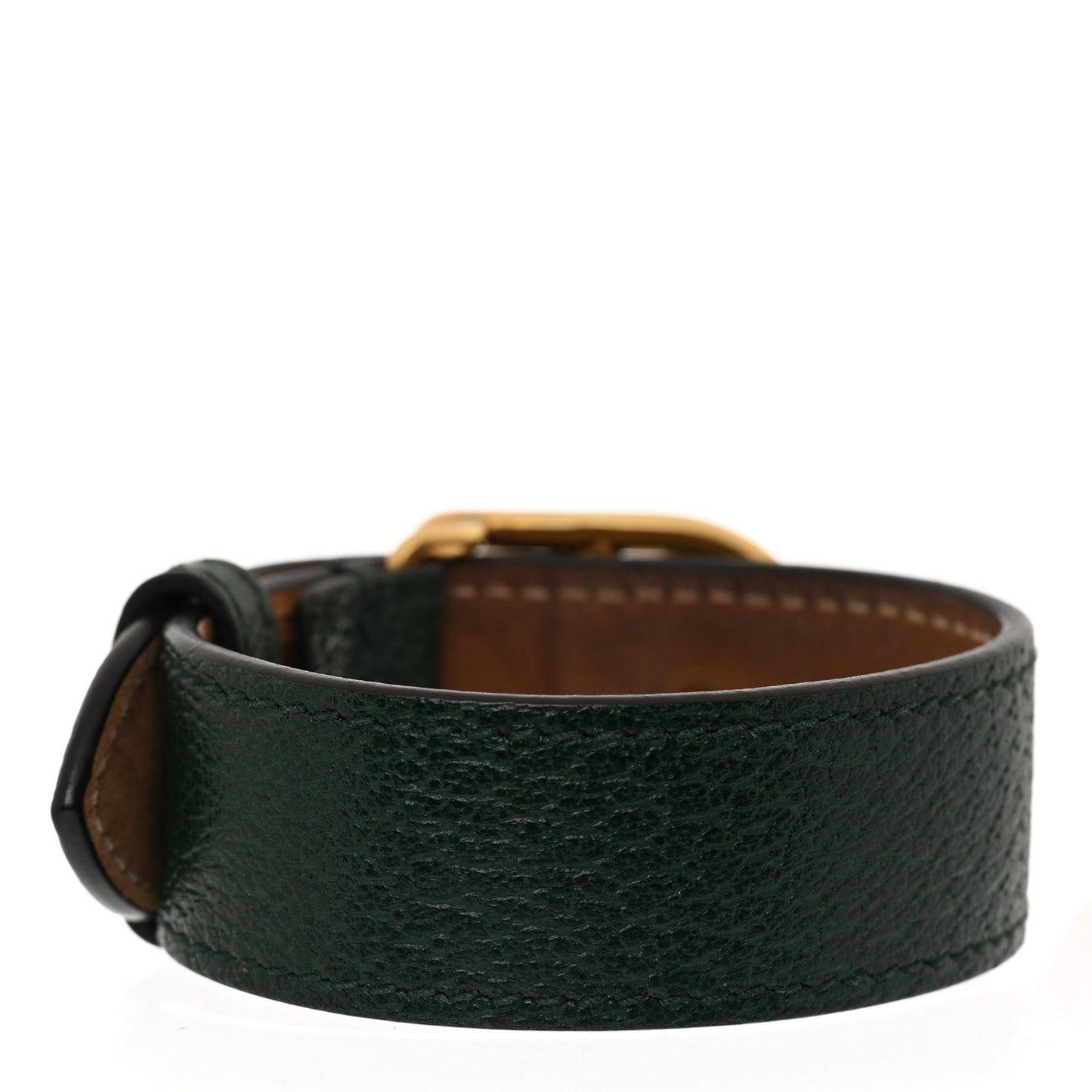 Calfskin Marmont Double G Bracelet Green