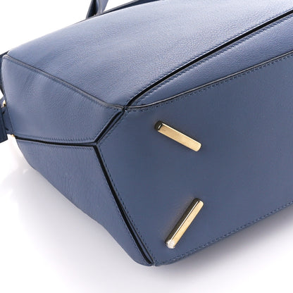 Loewe Calfskin Medium Puzzle Bag Blue 9 of 12