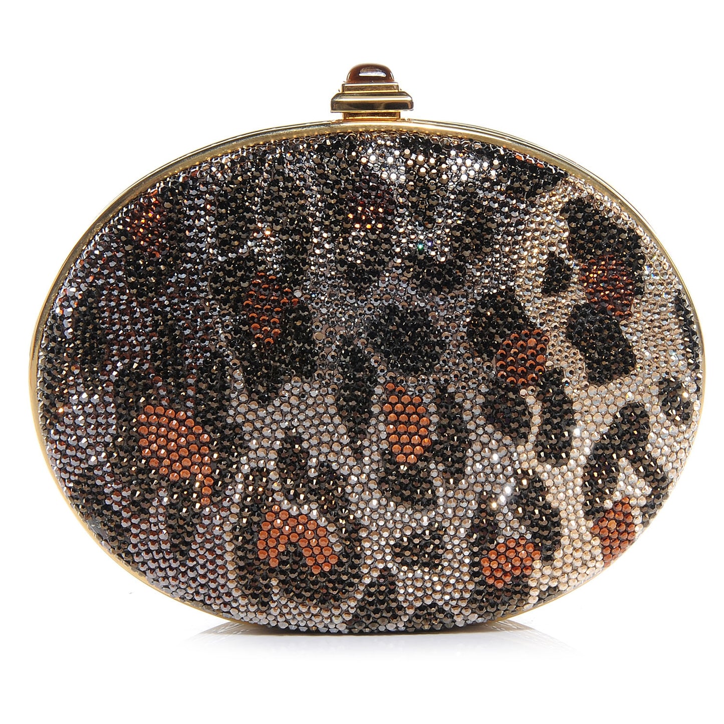 Swarovski Crystal Leopard Evening Clutch