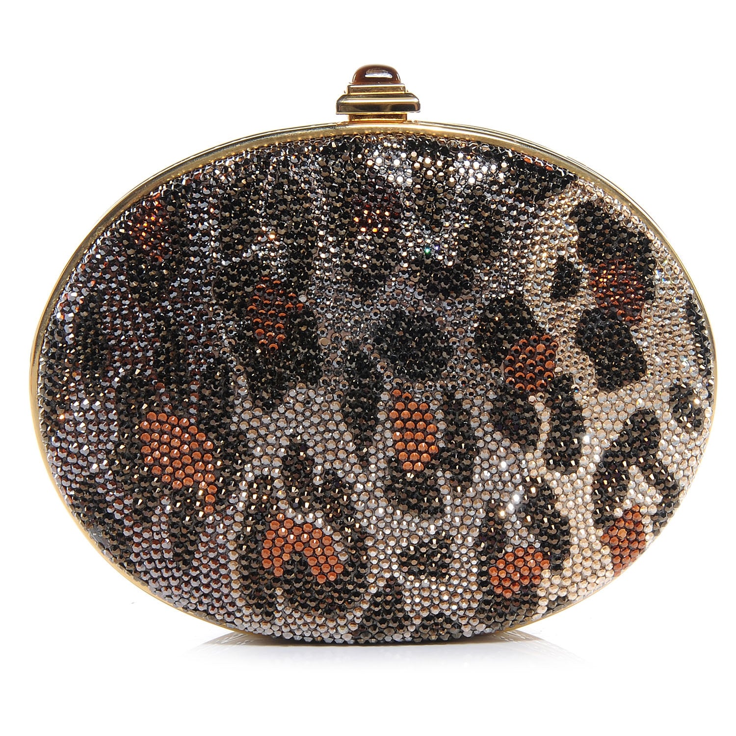 Judith Leiber Swarovski Crystal Leopard Evening Clutch 1 of 6