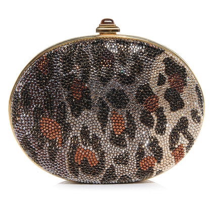 Judith Leiber Swarovski Crystal Leopard Evening Clutch 1 of 6