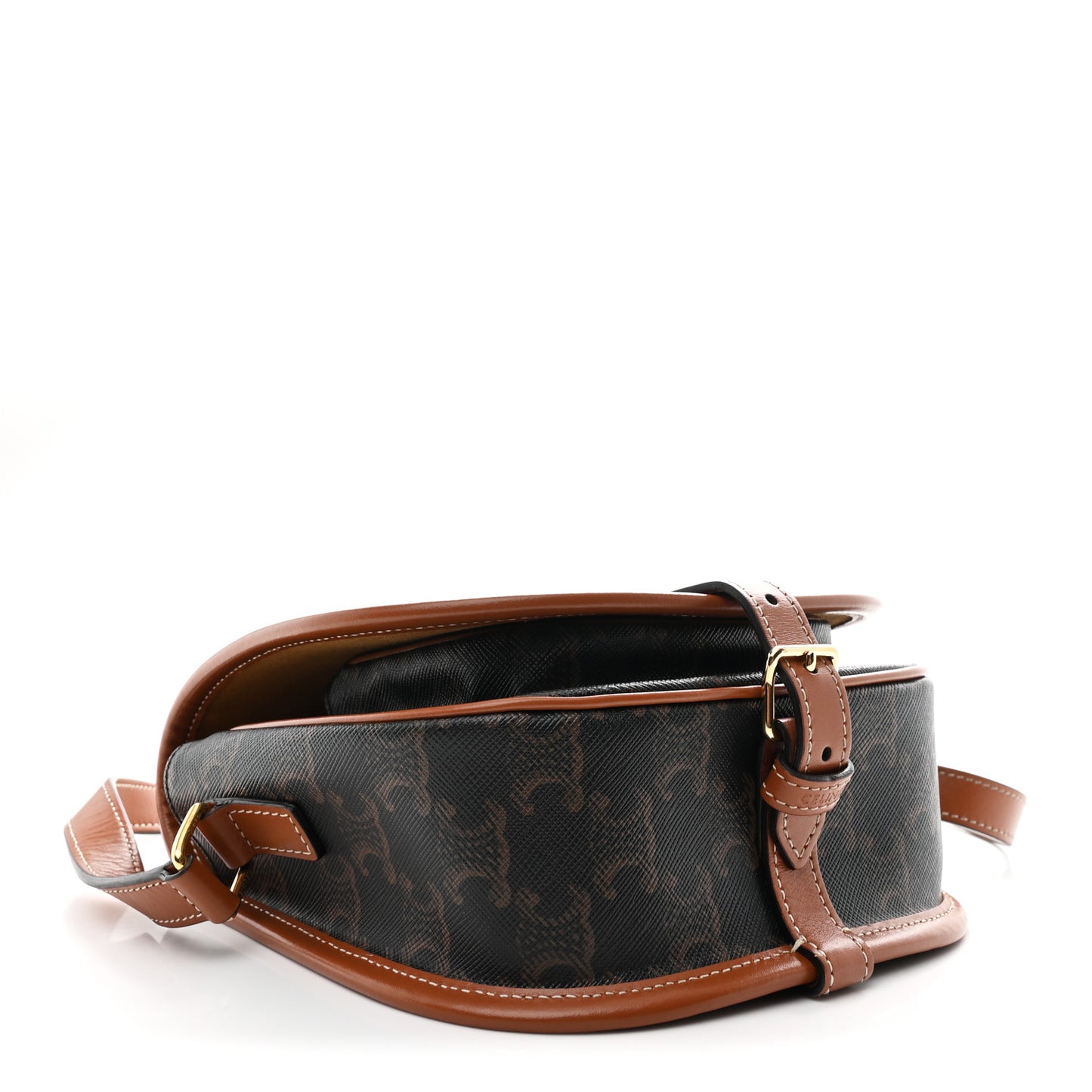 Triomphe Canvas Medium Folco Bag Tan