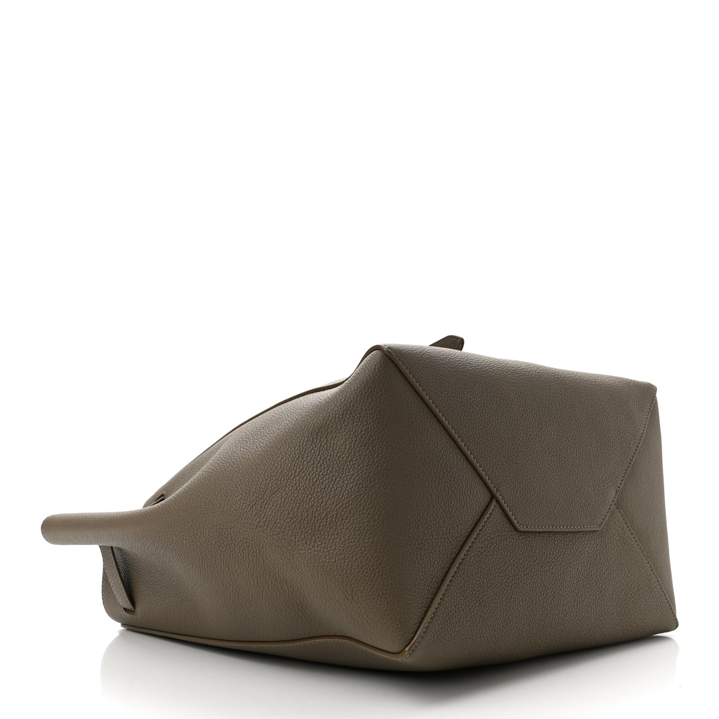 Soft Grained Calfskin Small Belt Cabas Phantom Taupe