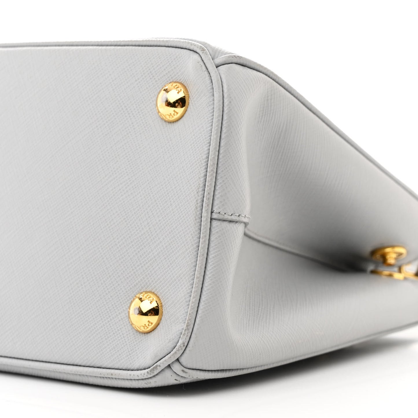 Saffiano Lux Small Galleria Double Zip Tote Granito