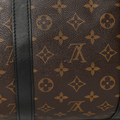 Louis Vuitton Monogram Macassar Keepall Bandouliere 55 15 of 18