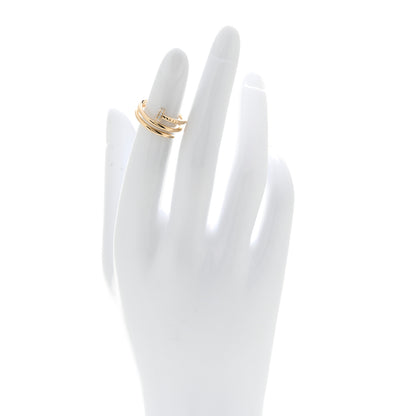Cartier 18K Yellow Gold Diamond Double Juste Un Clou Ring 48 4.5 2 of 6