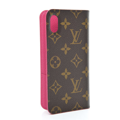 Louis Vuitton Monogram iPhone XS Max Folio Case Rose Pop 3 of 9