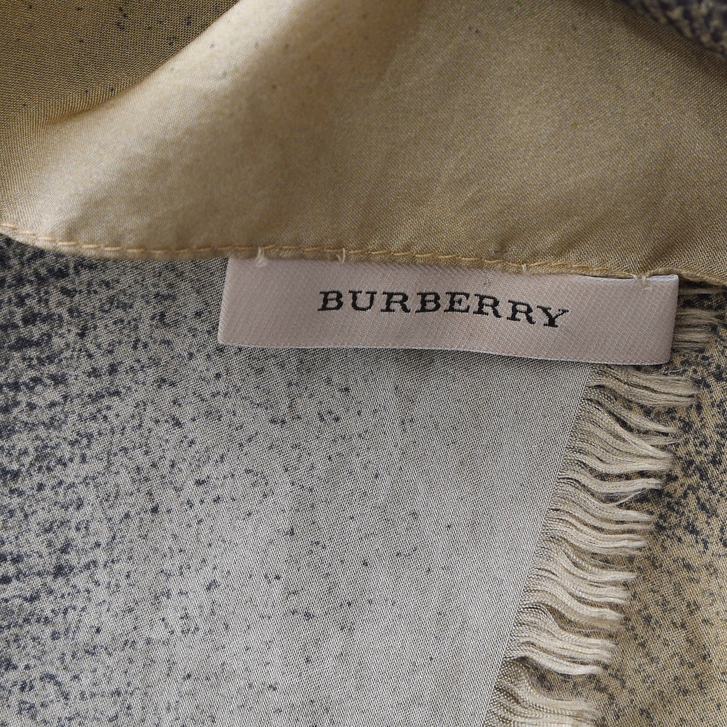 Burberry Silk Print Check Scarf 3 of 6