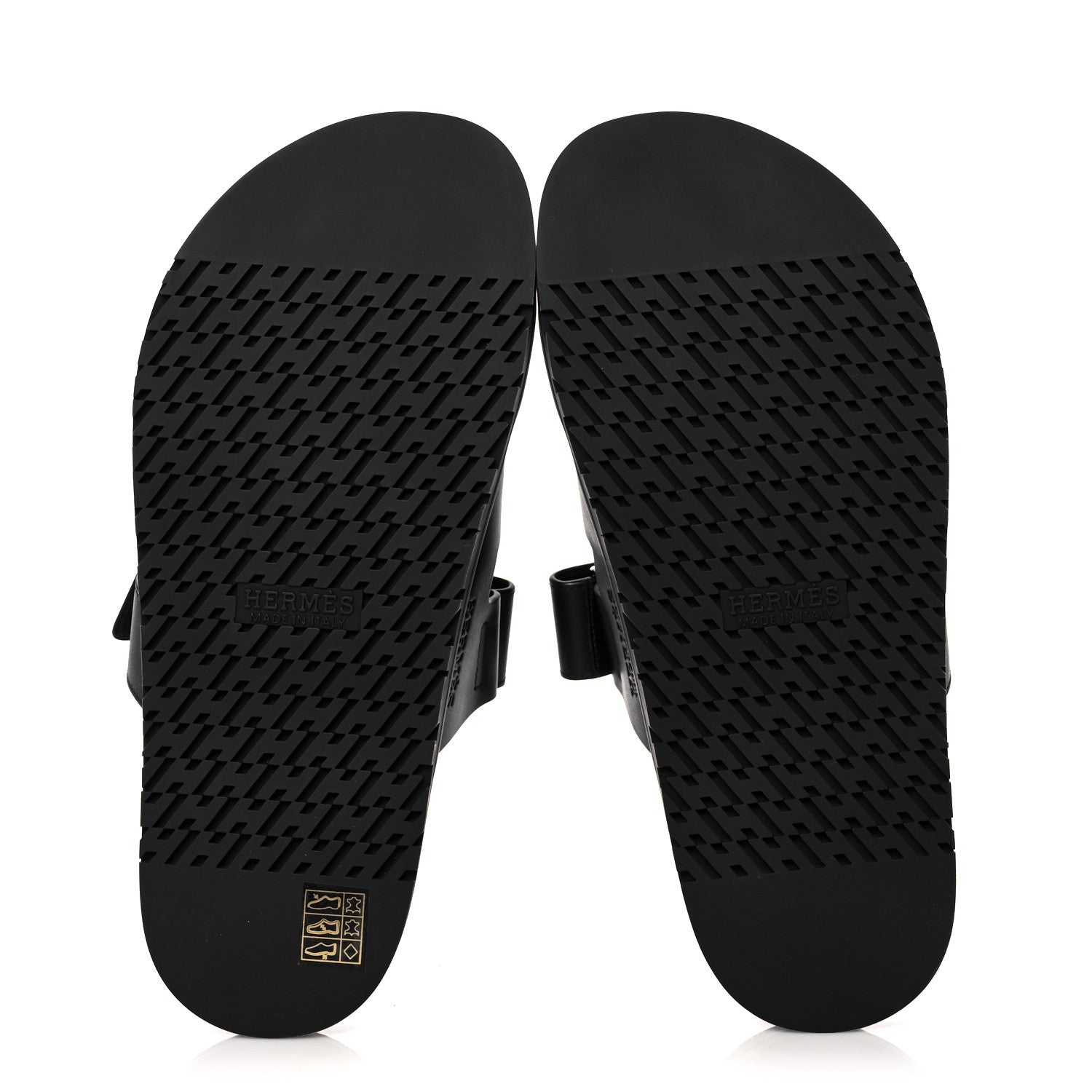 Hermes Calfskin Womens Chypre Sandals 41 Black 5 of 9