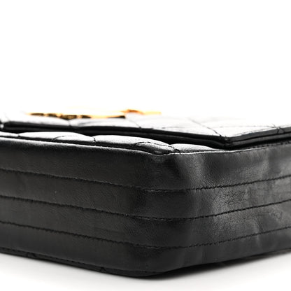 Chanel Lambskin Quilted Single Flap Black 10 of 12