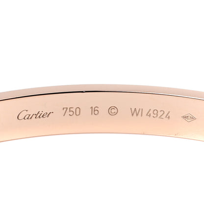 Cartier 18K Pink Gold LOVE Bracelet 16 3 of 4