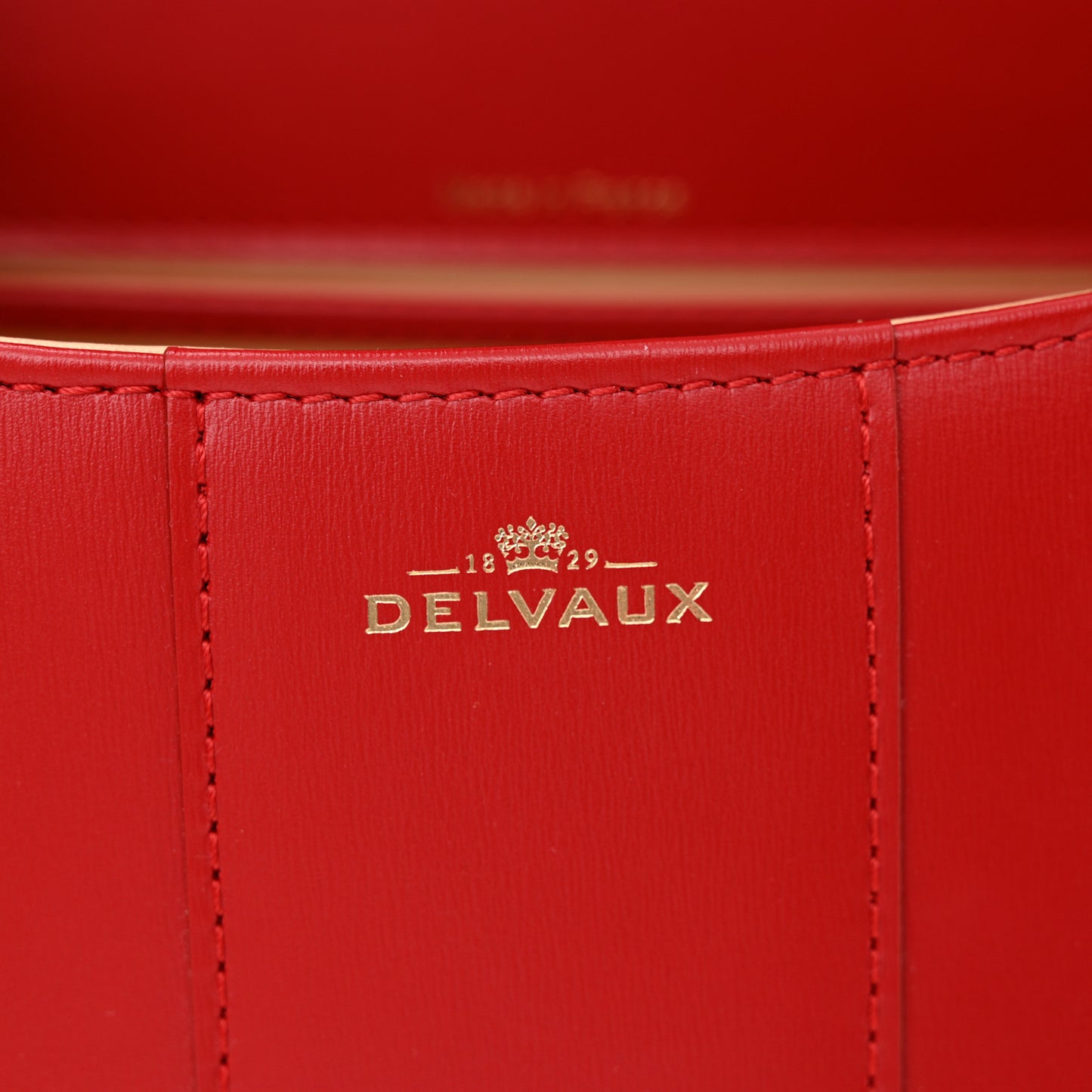 Box Calfskin Mini Brillant Satchel Red