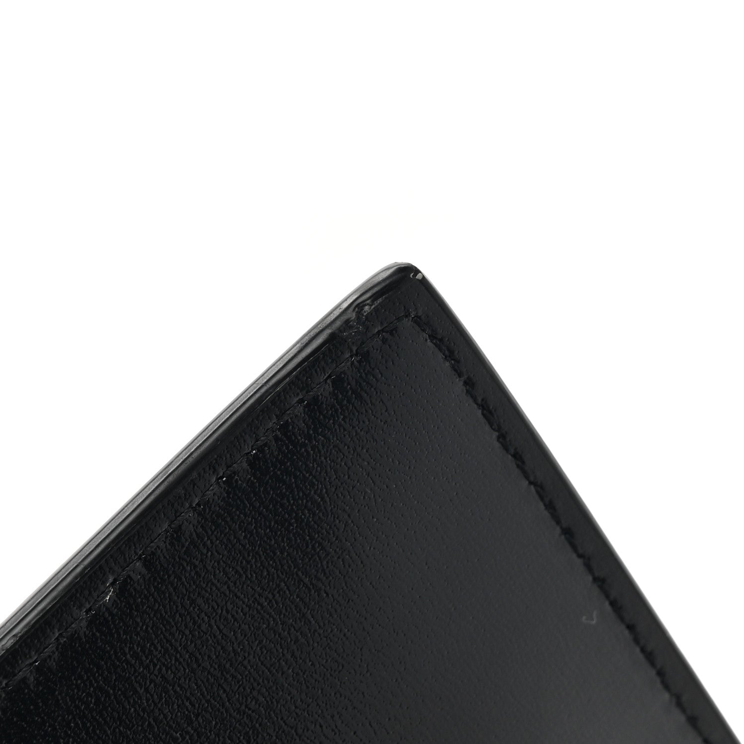 Saint Laurent Smooth Shiny Calfskin Monogram Uptown Pouch Black 9 of 9