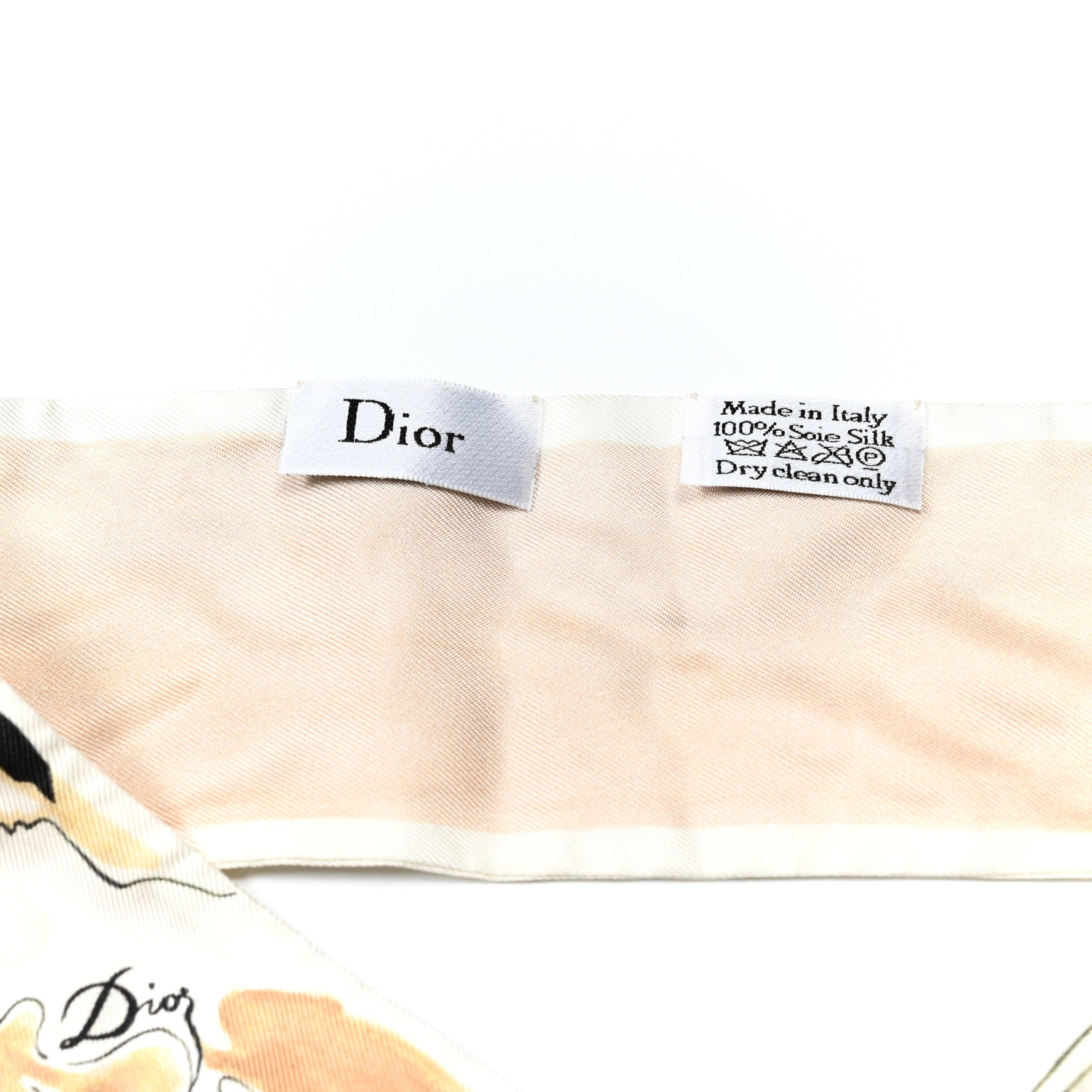 Christian Dior Silk Damier Mitzah Scarf 3 of 3