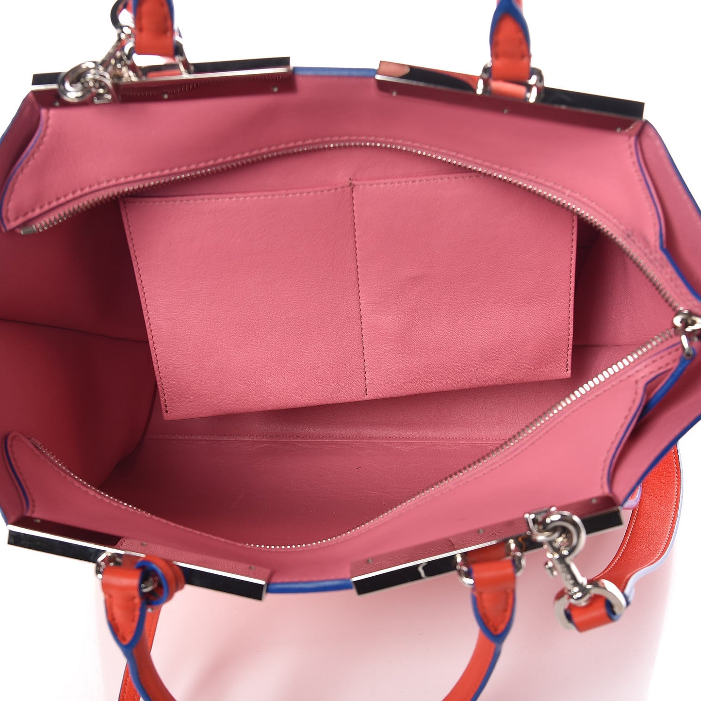 Vitello Dolce Shiny Nappa Petite 3Jours Tote Papavero