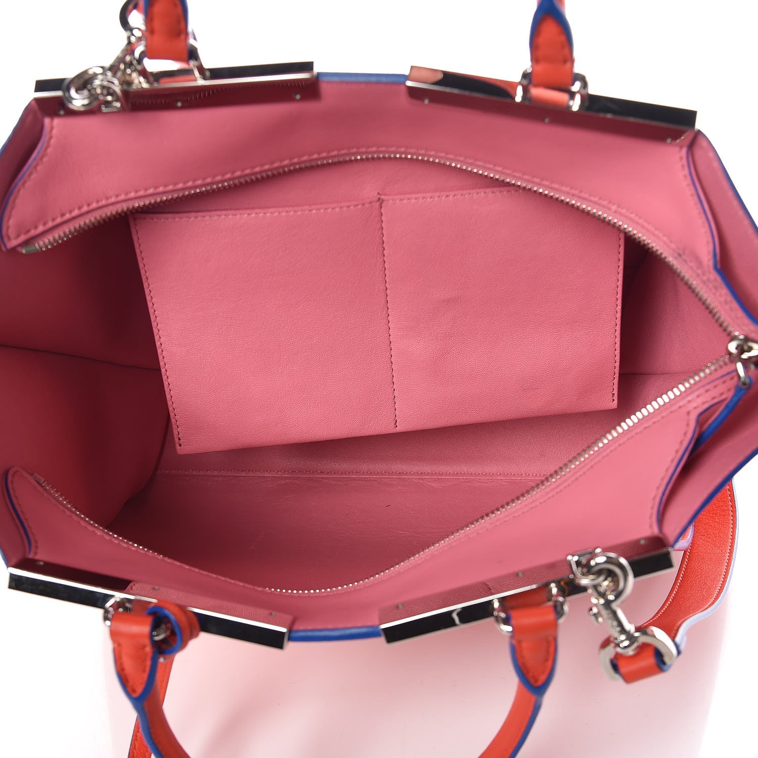 Fendi Vitello Dolce Shiny Nappa Petite 3Jours Tote Papavero 5 of 10