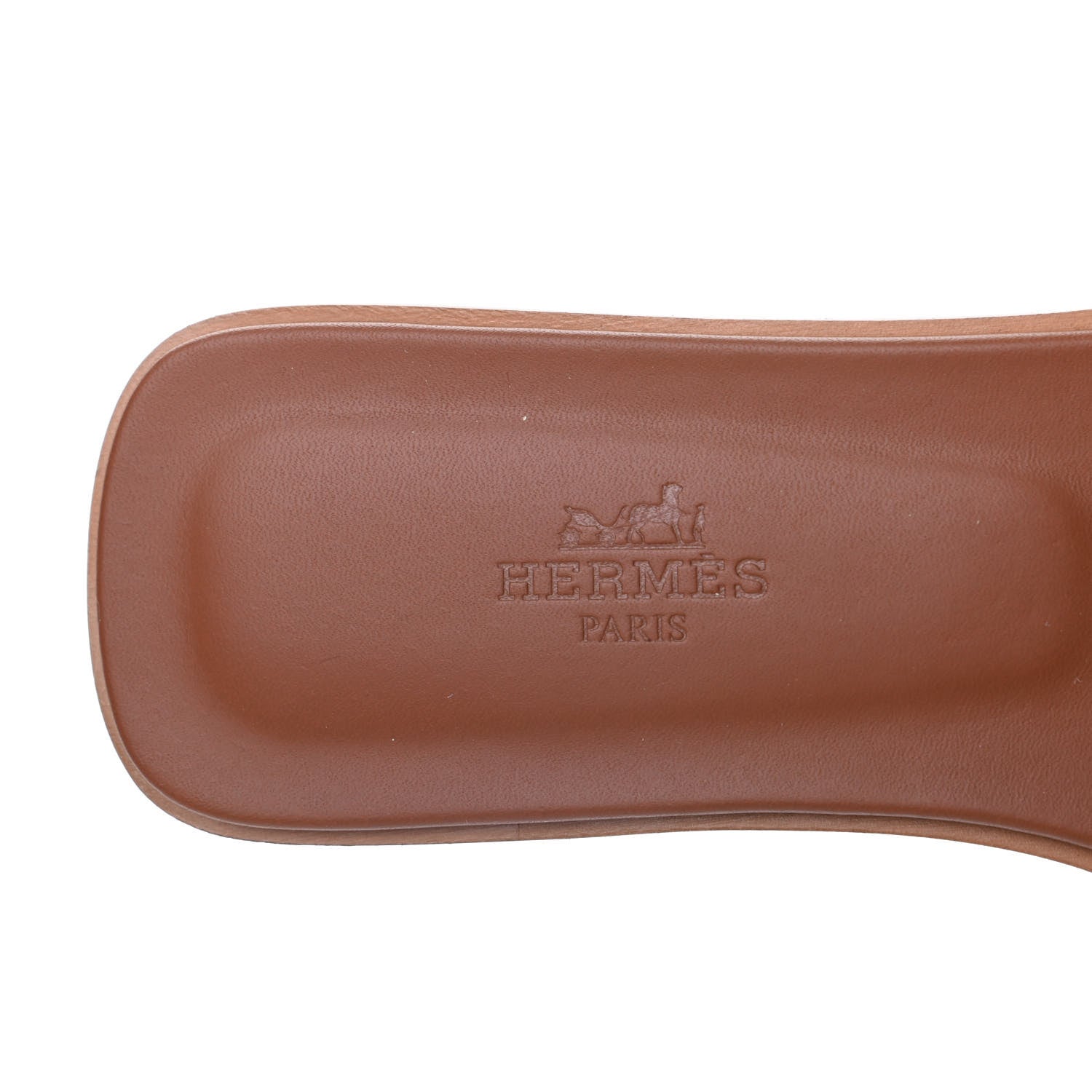 Hermes Box Calfskin Oran Sandals 36.5 Gold 7 of 7