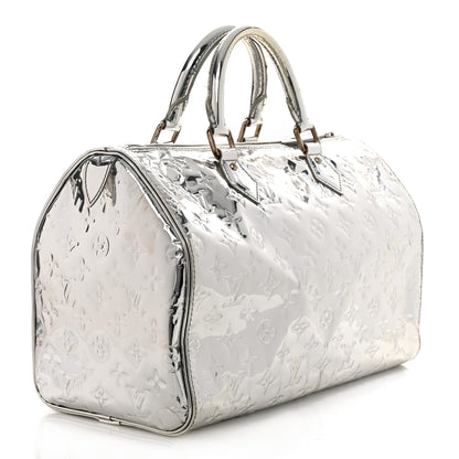 Louis Vuitton Monogram Miroir Speedy 30 Silver 3 of 12
