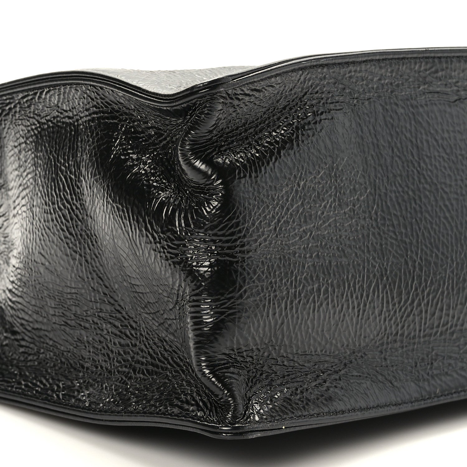 Chanel Glazed Aged Calfskin CC Tote Black 8 of 9