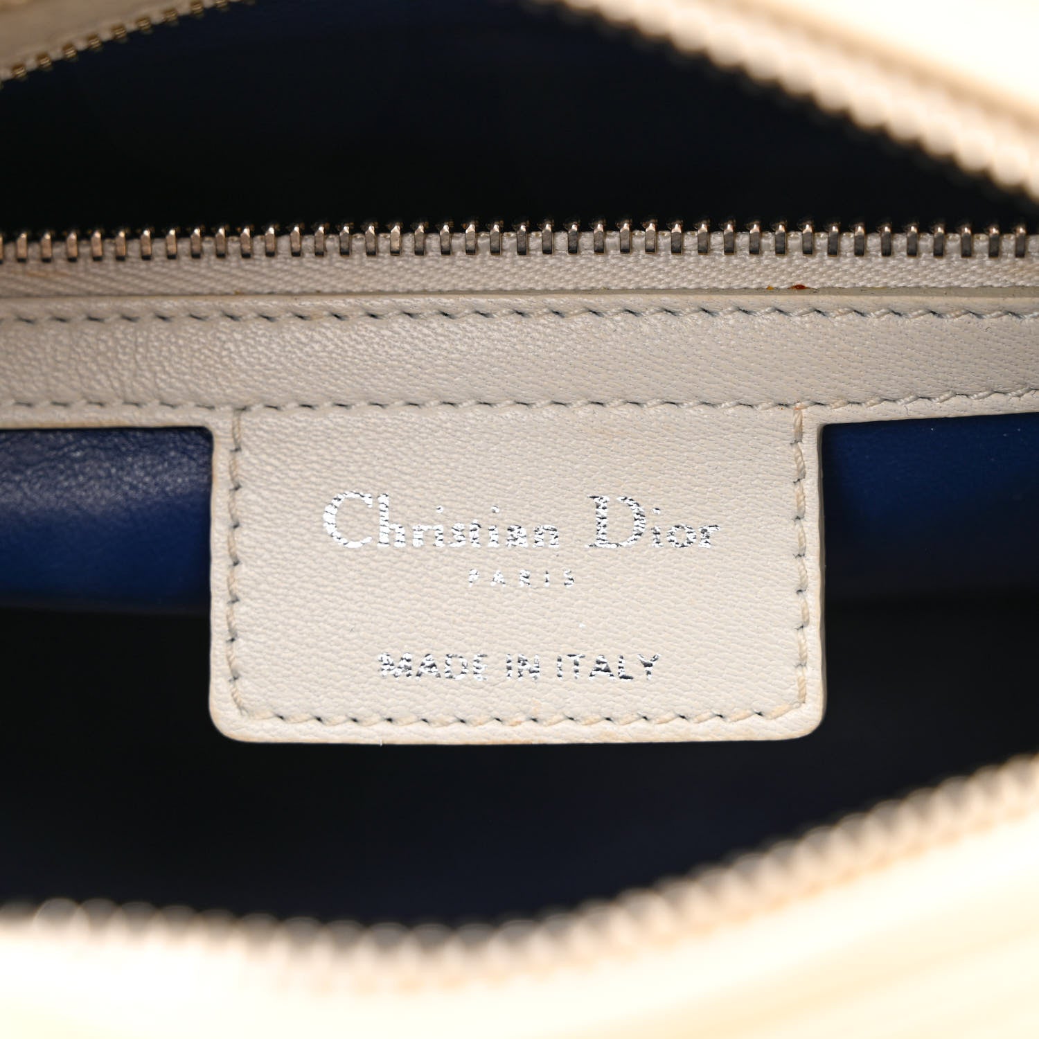 Christian Dior Lambskin Embroidered Sequin Medium Flower Lady Dior Off White 6 of 17