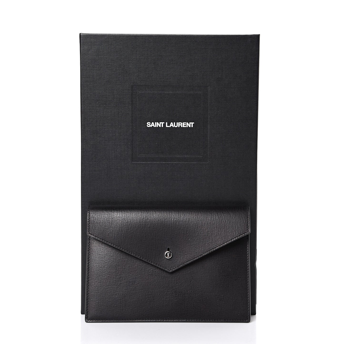Calfskin Envelope Pouch Black