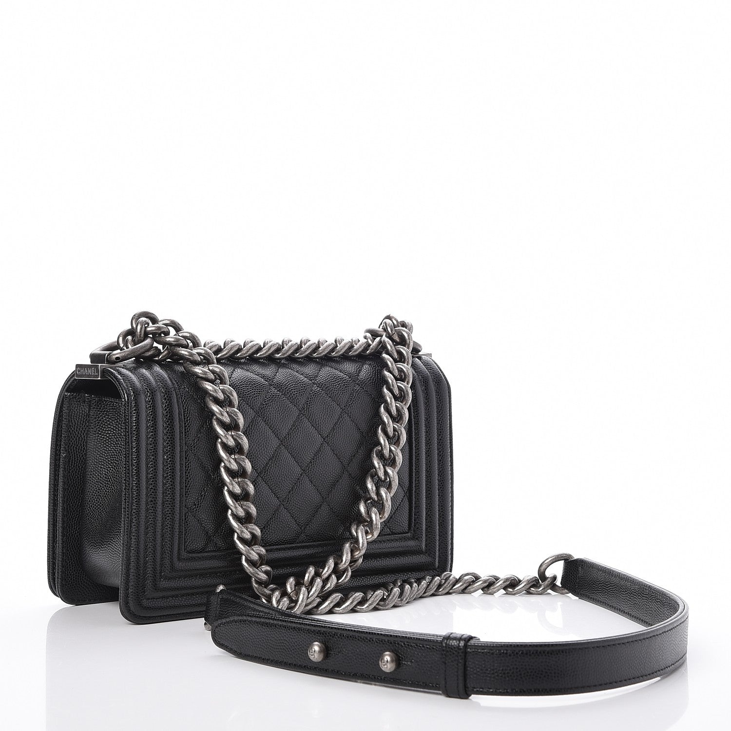 Chanel Caviar Quilted Small Boy Flap Black 3 of 7