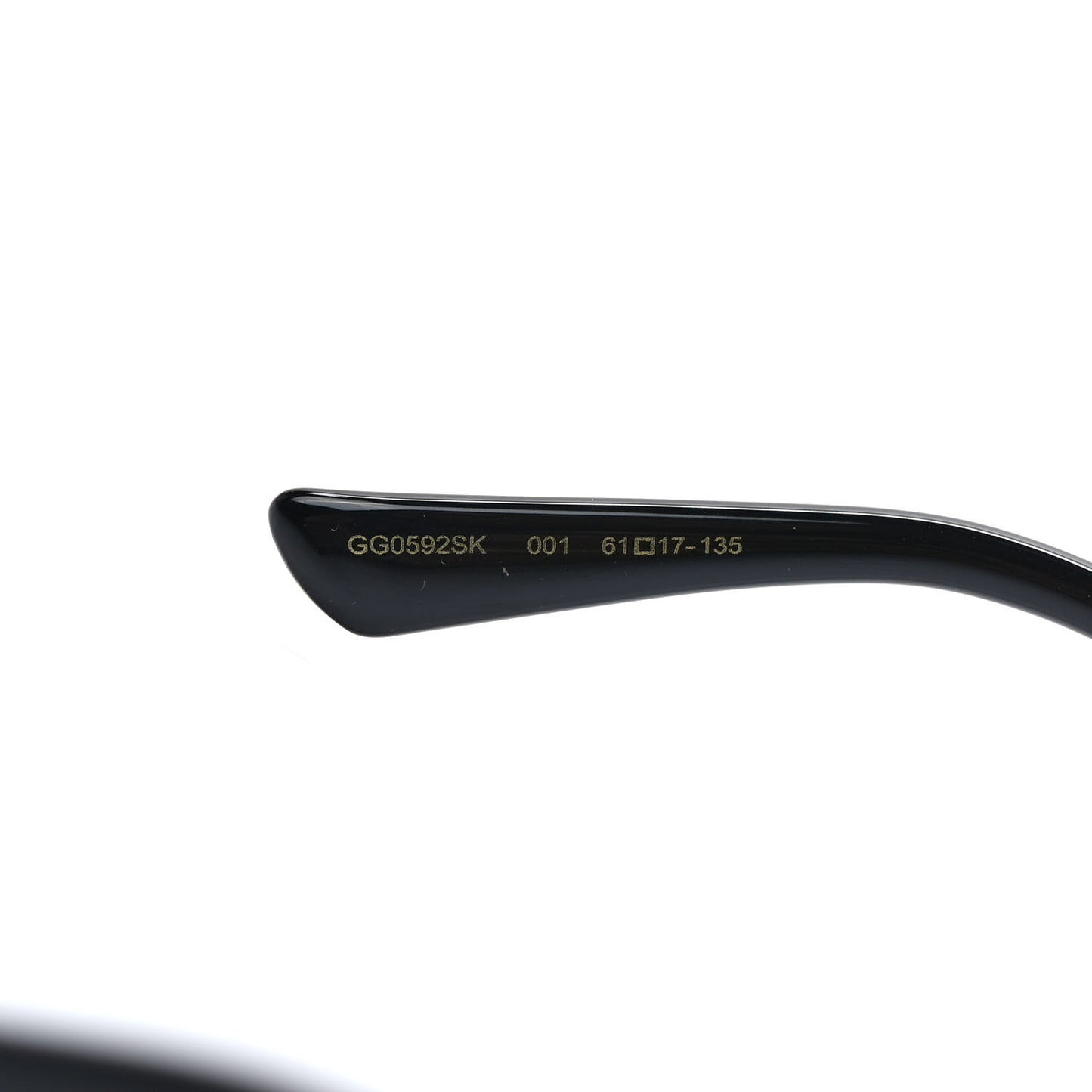 Metal Glasses GG0592S Black Gold