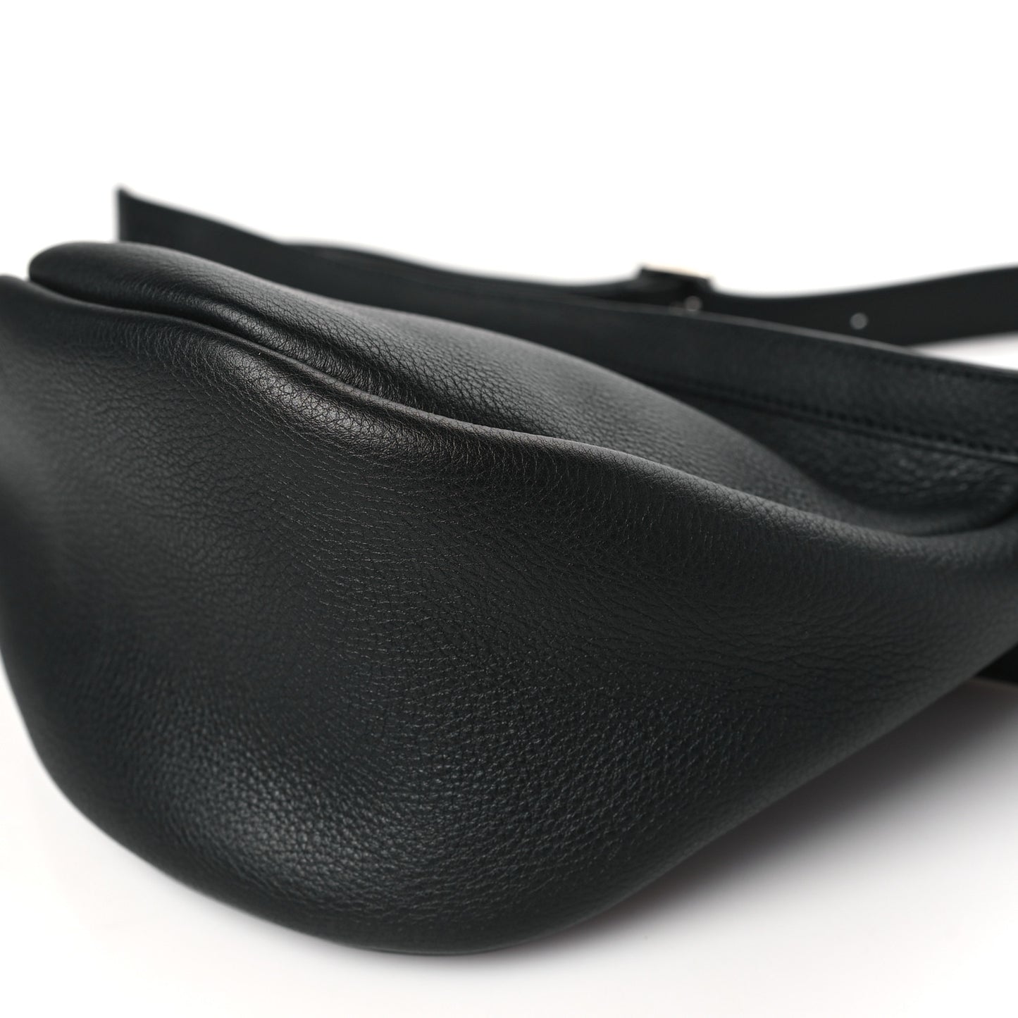 Smooth Calfskin Small Slouchy Banana Bag Black