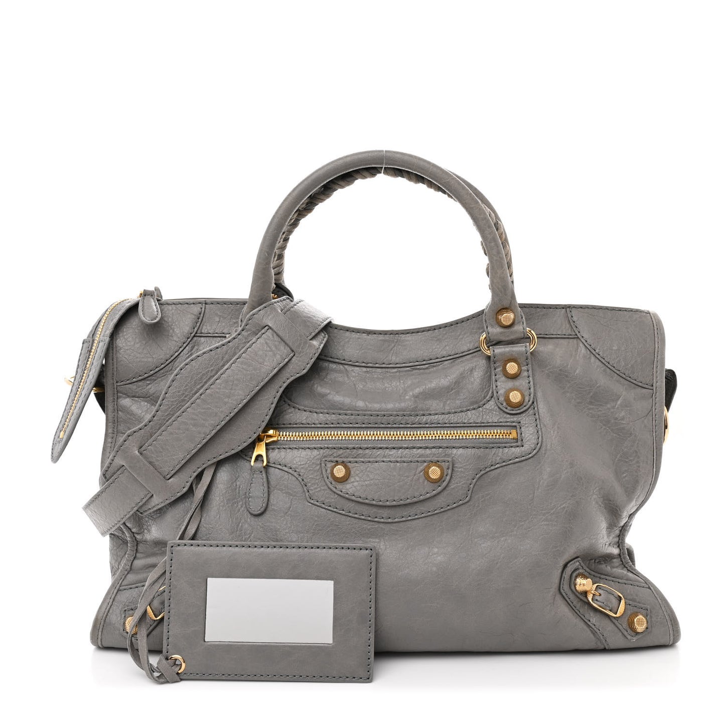 Agneau Giant 12 Gold Hardware City Gris Pyrite