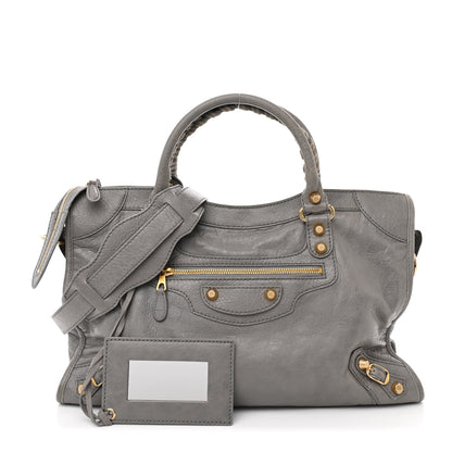 Balenciaga Agneau Giant 12 Gold Hardware City Gris Pyrite 3 of 11