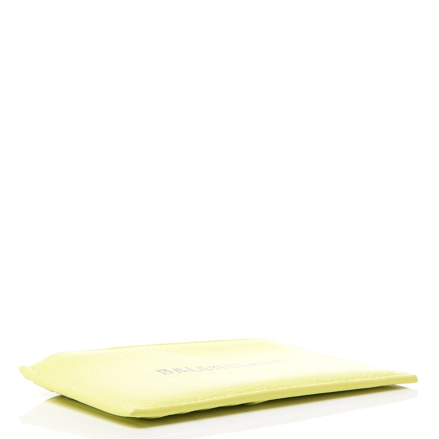 Calfskin Logo Everyday Long Coin Case Card Holder Acid Green