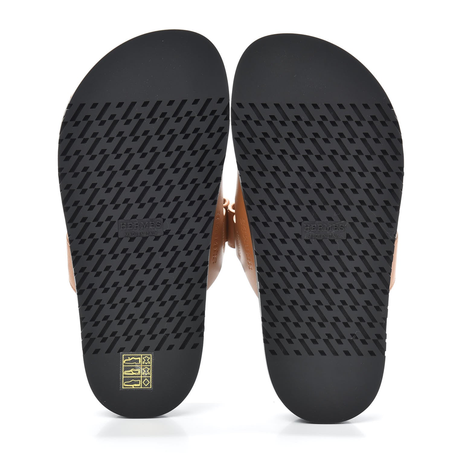 Hermes Calfskin Womens Chypre Sandals 36.5 Gold 7 of 7