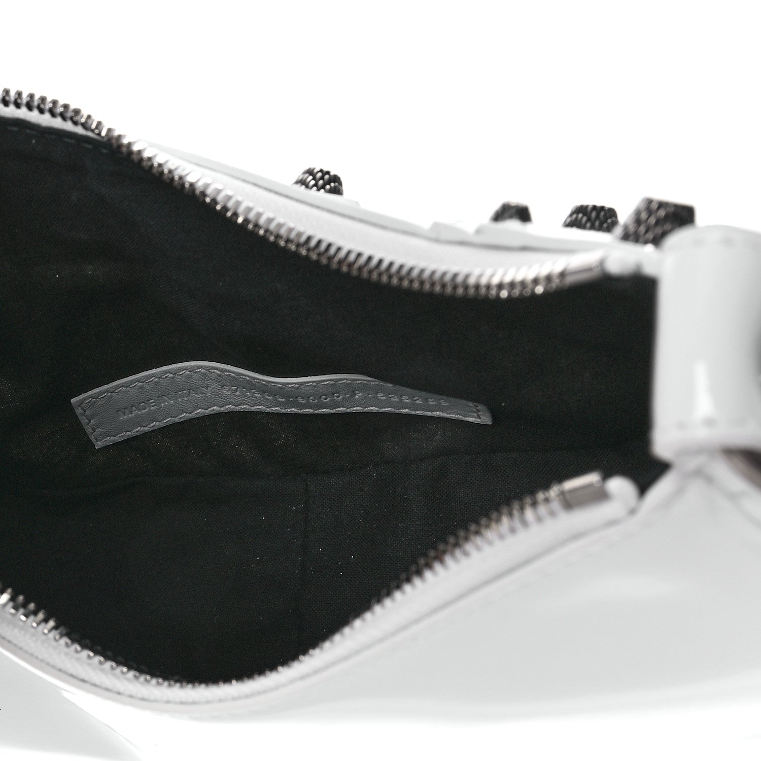 Balenciaga Patent Faux Leather Le Cagole Shoulder Bag XS White 5 of 9